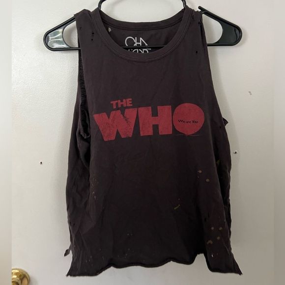 The WHO Distressed Tank Top Concert Tee XS - Picture 2 of 12